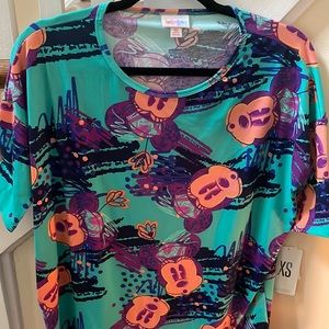 Disney LuLaRoe Irma Top. BNWT. Mickey Mouse!